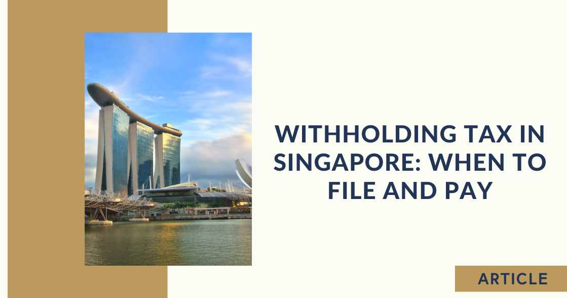 Withholding Tax in Singapore Management Fees and Services